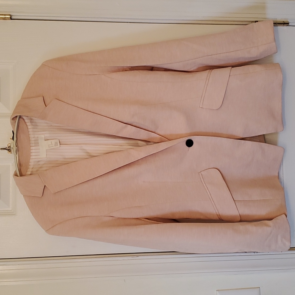 Blush pink blazer
